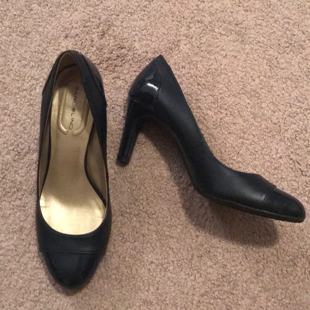 Navy blue work heels